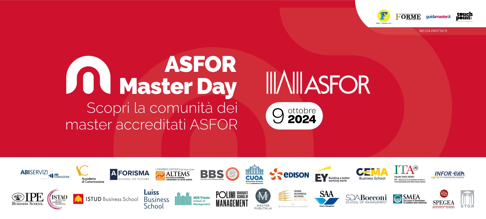 ASFOR MASTER DAY 9 ottobre Presentazione del Master in Digital Marketing